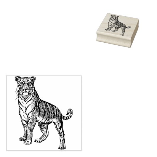 Stempel van tijgerrubber (Gestempeld)