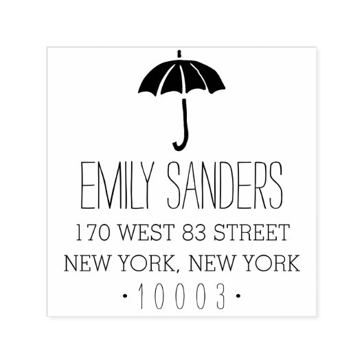 Stempel van Umbrella Return-adres (Design)