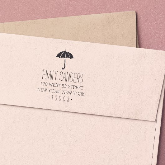 Stempel van Umbrella Return-adres