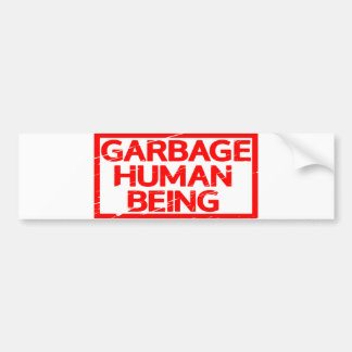 Stempel van vuilnis bumpersticker