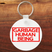 Stempel van vuilnis sleutelhanger (Voorkant)