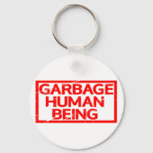 Stempel van vuilnis sleutelhanger (Achterkant)