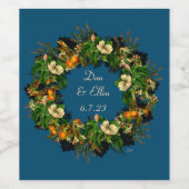 Stempel van wijnmoer voor gepersonaliseerde bloeme wijn etiket (Enkel label)