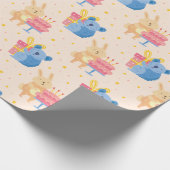 Stempel van zeedagdieren cadeaupapier (Hoek)