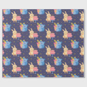 Stempel van zeedagdieren cadeaupapier (Vlak)