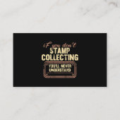 Stempel Verzamelen Grappige Stempel Verzamelaar Ph Visitekaartje (Achterkant)