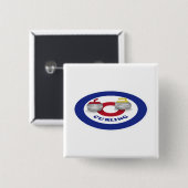 Stempel Vierkante Button 5,1 Cm (Voorkant /achterkant)