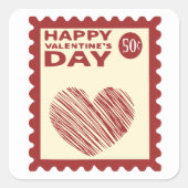 Stempel Vierkante Sticker (Voorkant)