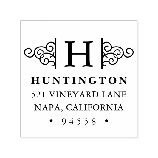 Stempel Vlaams Monogram retouradres (Design)