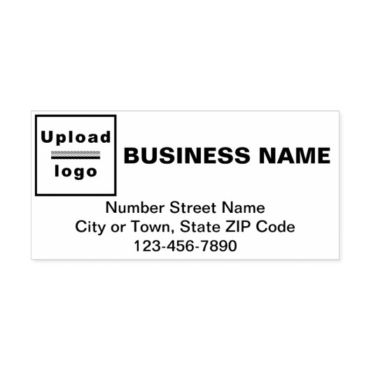 Stempel voor bedrijfsmerk Rechthoek voor vorm (Afrduk)