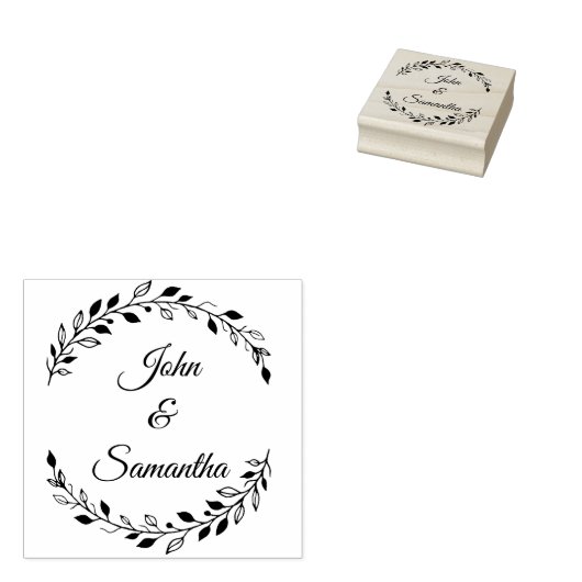 Stempel voor bruiloft, Rubber Wedding Stamps, Aang (Gestempeld)