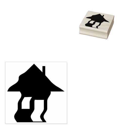 Stempel voor gehakt huissilhouet (Gestempeld)