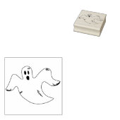 Stempel voor gespannen illustratie van geest (Gestempeld)