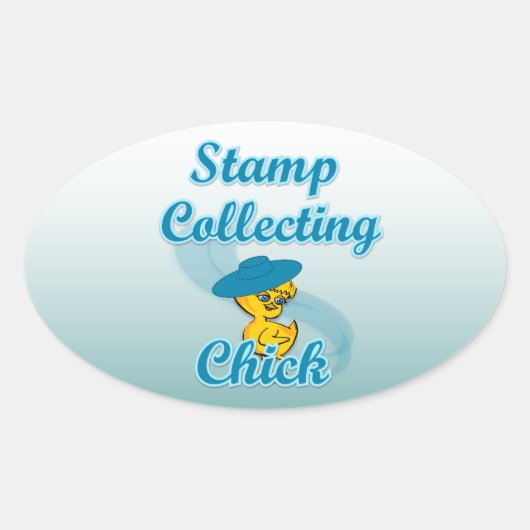 Stempel voor het verzamelen van kuiken #3 ovale sticker (Voorkant)