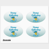 Stempel voor het verzamelen van kuiken #3 ovale sticker (Vel)