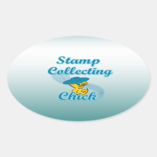Stempel voor het verzamelen van kuiken #3 ovale sticker