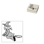 Stempel voor illustratie heksen met bordje 2 (Gestempeld)