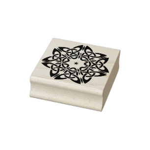 Stempel voor illustratie Keltische bloem