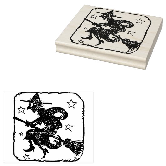 Stempel voor illustratie van heksen (Gestempeld)