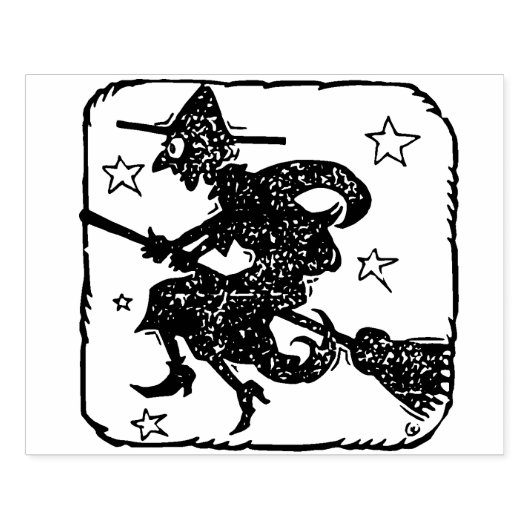 Stempel voor illustratie van heksen (Afrduk)