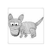 Stempel voor illustratie van hondenmaag (Afrduk)