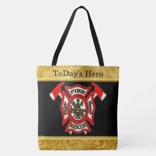 Stempel voor logo Gold en gouden badge Tote Bag (Voorkant)