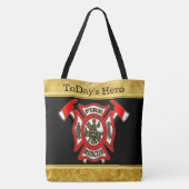 Stempel voor logo Gold en gouden badge Tote Bag (Achterkant)