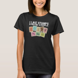 Stempel voor Mannen van postzegelverzamelaars T-shirt