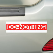 Stempel voor niets bumpersticker (Op auto)