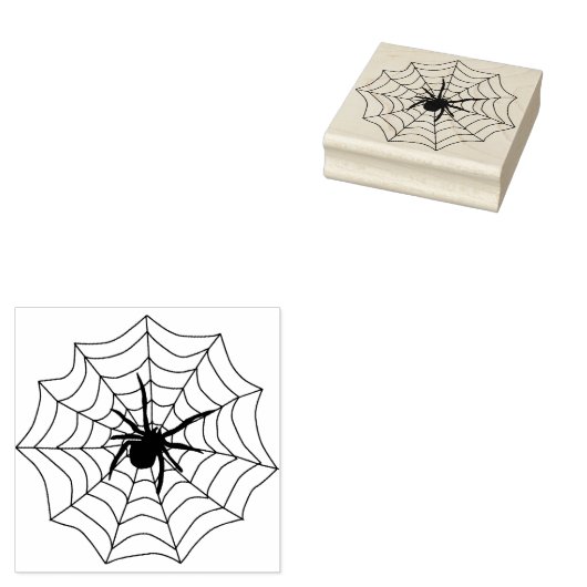 Stempel voor spin- en web 2-illustratie (Gestempeld)