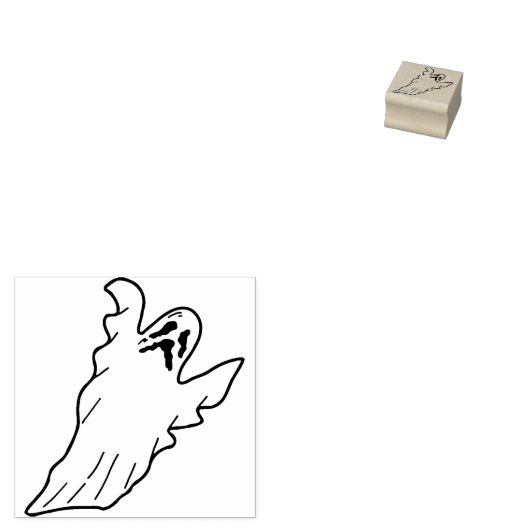 Stempel voor spookillustratie (Gestempeld)