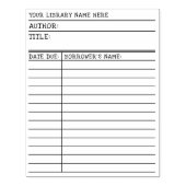 STEMPEL VOOR UITLEEN EN TERUGGAVE VAN BIBLIOTHEEKB (Afrduk)