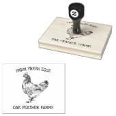 Stempel voor verse eierkartons van de boerderij (Gestempeld)