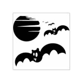 Stempel voor vleermuizen en voor maansilhouette (Afrduk)