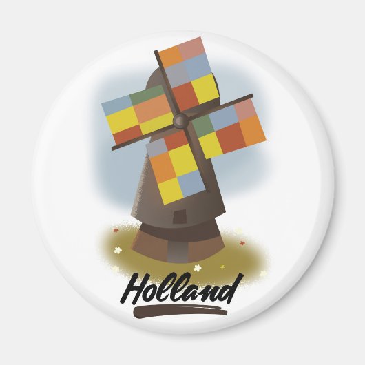 Stempel voor windmollen magneet (Voorkant)