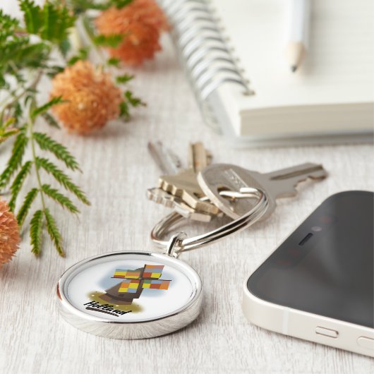 Stempel voor windmollen sleutelhanger (Zijkant)