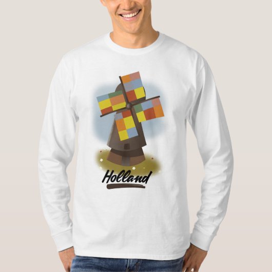 Stempel voor windmollen t-shirt (Voorkant)
