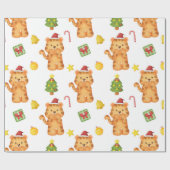 Stempel Waterverf tijger-omslagpapier Cadeaupapier (Vlak)