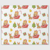 Stempel Waterverf tijger-omslagpapier Cadeaupapier (Vlak)