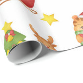 Stempel Waterverf tijger-omslagpapier Cadeaupapier (Rol Hoek)