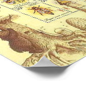 Stempelblad voor de Oekraïense bijenteelt Poster (Hoek)