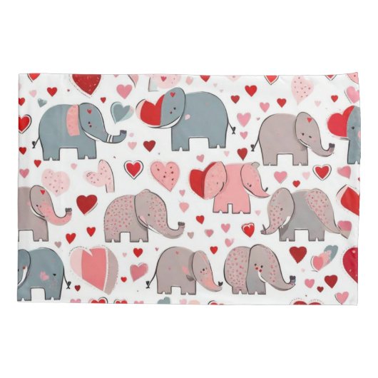 Stempelbloemen Kussensloop (Achterkant)