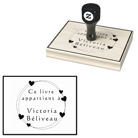 Stempelinktpad Groot op maat gemaakt logo naar wen Rubberstempel (Gestempeld)