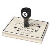 Stempelinktpad Groot op maat gemaakt logo naar wen Rubberstempel (Stempel)