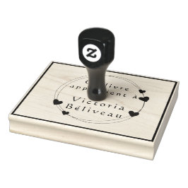 Stempelinktpad Groot op maat gemaakt logo naar wen Rubberstempel