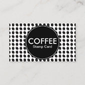 Stempelkaart voor koffie visitekaartje (Achterkant)