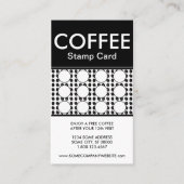 Stempelkaart voor koffie visitekaartje (Voorkant)