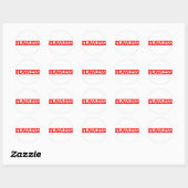 Stempelloos Ronde Sticker (Vel)