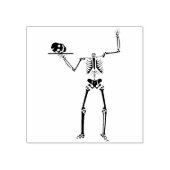 Stempelloze skelet silhouette rubberstempel (Afrduk)