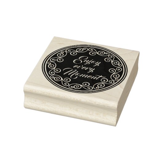 Stempelornamenten Cirkel + UW TEKST & IDEE 1 Rubberstempel (Stempel)